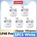 Lenovo LP40 Pro Headphones Wireless Bluetooth 5.4 TWS Hifi Stereo Earphones Gaming Sports Touch Control HD Call with Mic Earbuds