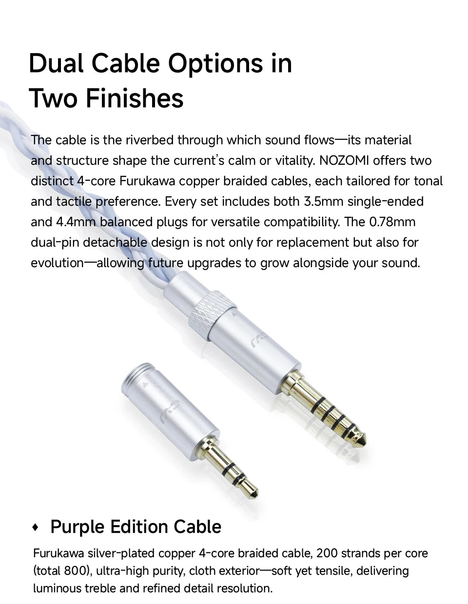 CVJ NOZOMI In-Ear Earphones 2DD+1PD New Planar 3 Unit HIFI Earbuds Interchangeable Panel Nozzle (Anime Collaboration)