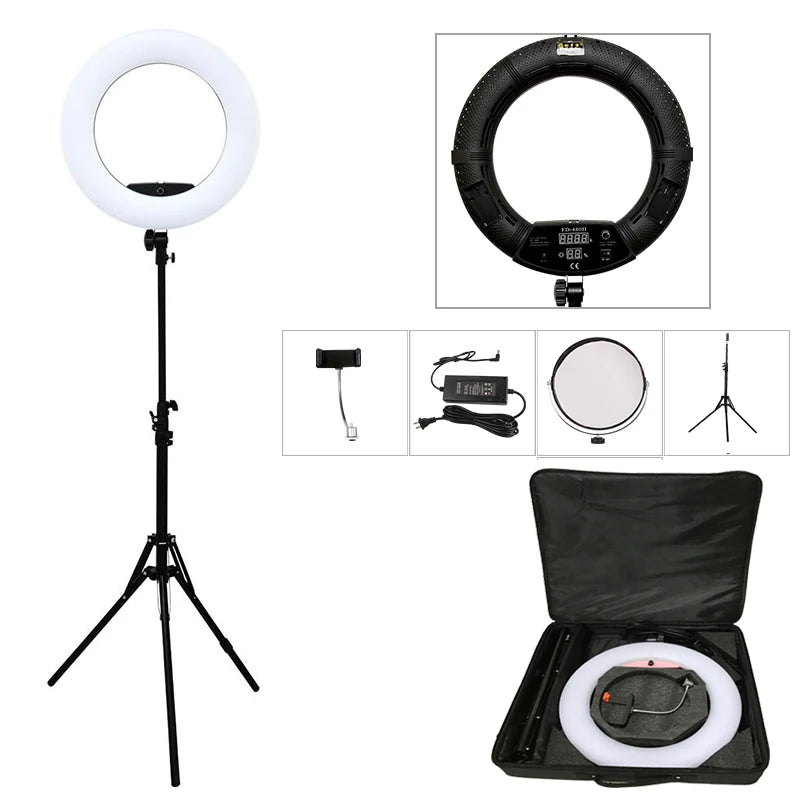 Yidoblo FD-480II 12"/18" Bi-Color LED Ring Light