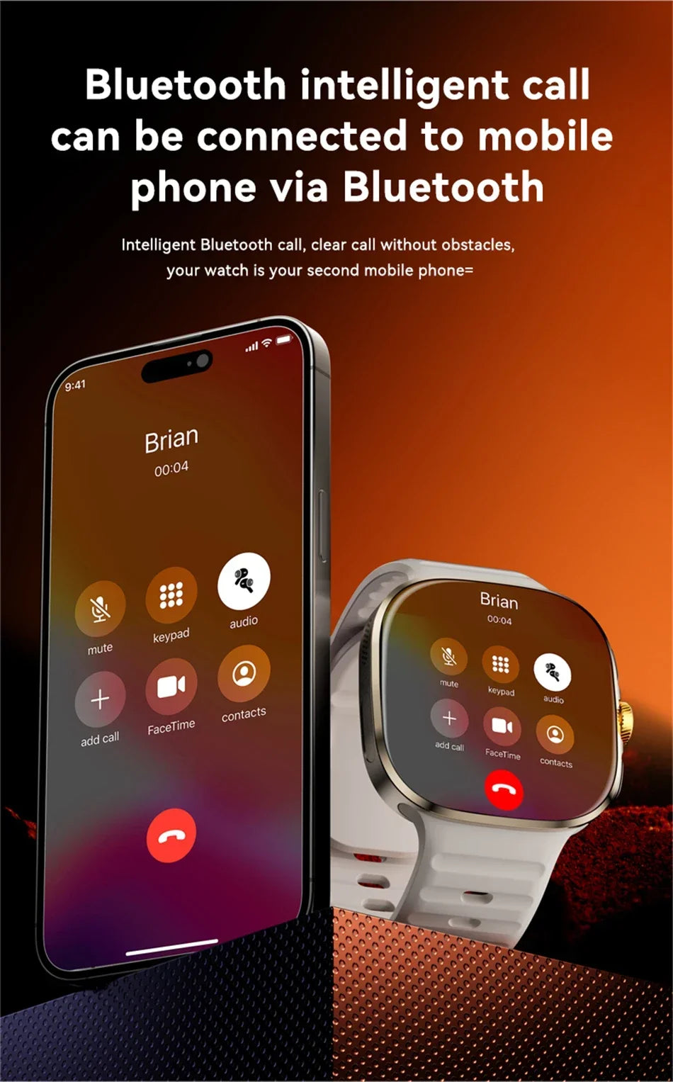 4G/5G Smartwatch 2.4 Inch HD AMOLED Screen 190° Rotary Camera GPS WiFi Android 10.0 Smart Watch with Heart Rate & Sleep Tracker