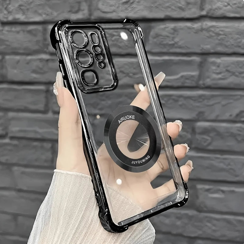 Magnetic Letter TPU Full-Coverage S24 ultra-Case
