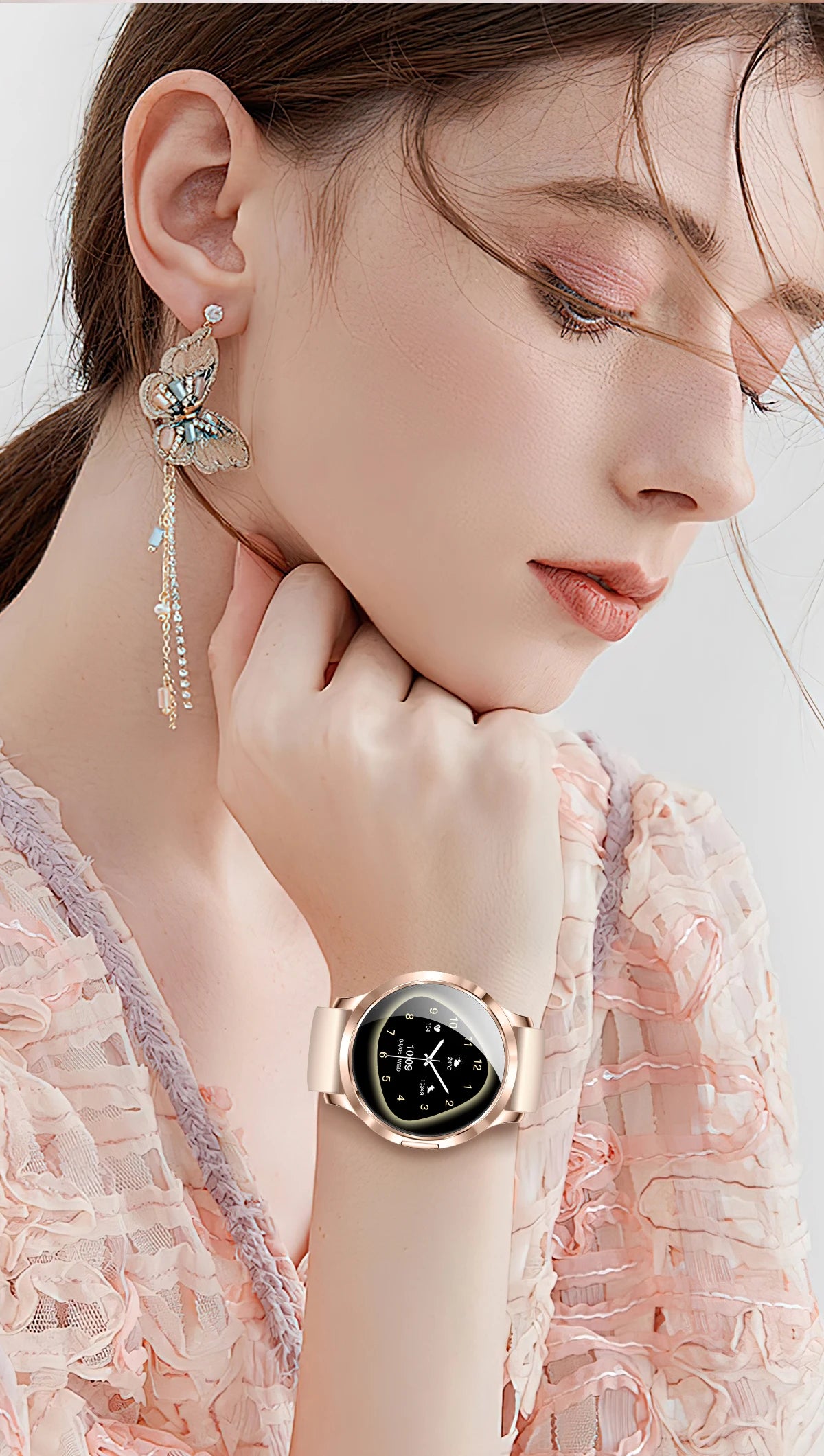 2025 New 1.32inch AMOLED Smart Watch Women GPS Trajectory Heart Rate Bluetooth Call Always Display Lady Smartwatches Men For IOS