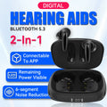 ITE Hearing Aids Rechargeable,Bluetooth Hearing Aids for Seniors with Smart App Enabled Call iOS/Android,Authentic Sound Quality