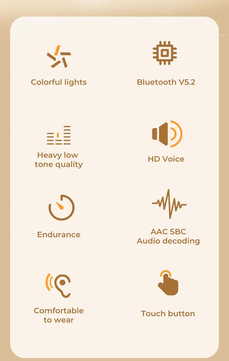 Lenovo XT97 Bluetooth Wireless Headphones With Flash Led Light  Bluetooth Earphone Wireless Earbuds Headsets With Microphones