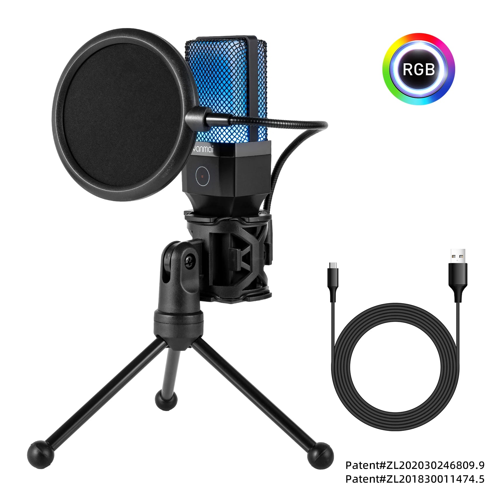 Professional USB Condenser Microphone Kit – Gaming & Podcast Mic for PC/Laptop, Wired Studio Recording Mic for Streaming, Karaoke & Voice Overs.