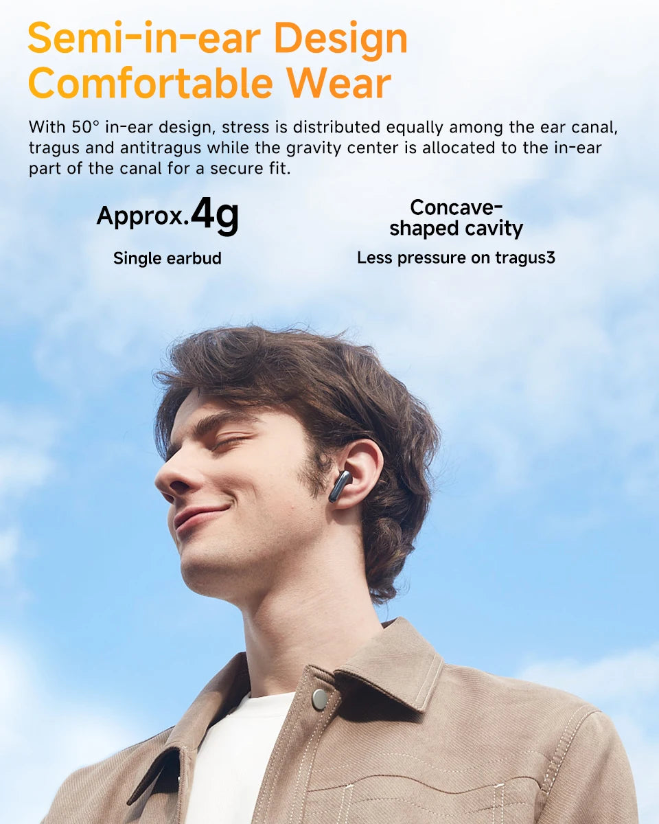 QCY HT10 AilyBuds Pro+ ANC Wireless Earphone Hi-Res Audio with LDAC Bluetooth 5.3 Earbuds 6 Mic AI HD Call Multipoint Connection