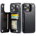 WeFor PU Leather Flip Wallet Case for iPhone X–16