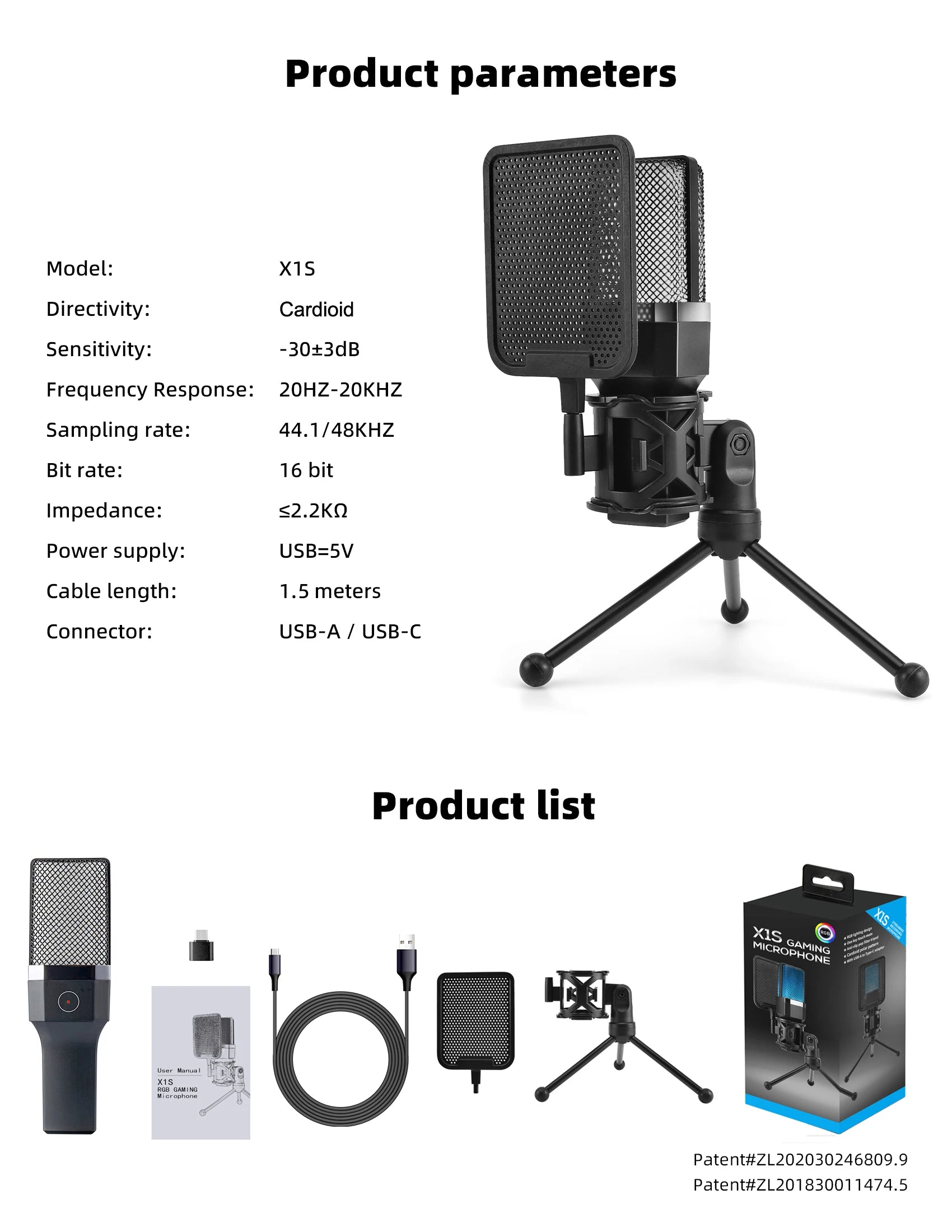 Professional USB Condenser Microphone Kit – Gaming & Podcast Mic for PC/Laptop, Wired Studio Recording Mic for Streaming, Karaoke & Voice Overs.