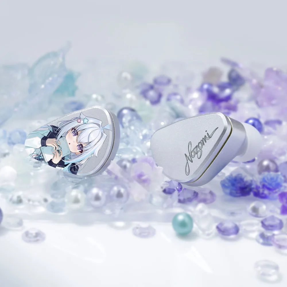 CVJ NOZOMI In-Ear Earphones 2DD+1PD New Planar 3 Unit HIFI Earbuds Interchangeable Panel Nozzle (Anime Collaboration)
