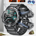 2025 New NFC Headset Smart Watch 2 in 1 TWS Bluetooth Headphone Earbuds Music Call Men Health Monitoring Waterproof Sports Watch