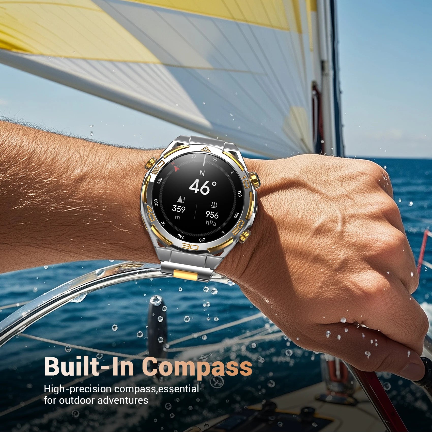 New Blackview W90 Pro GPS Smart Watch 1.43" HD AMOLED Display, 900mAh/ 20Days Standby Bluetooth Waterproof Sport Watch for Men