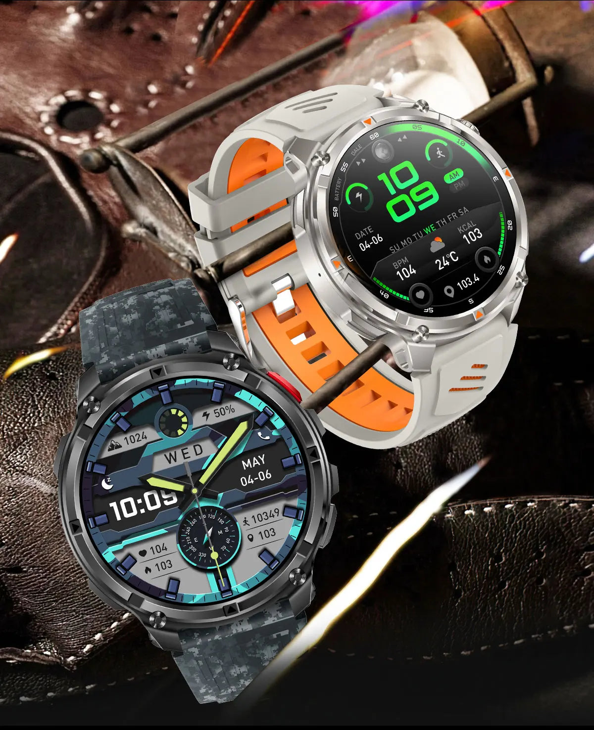 2026 New T-Rex3 Pro GPS Tracker 1100mAh Smartwatch Men 120-Day Standby Clock Rugged Outdoor Sport 10ATM Waterproof Call Watches