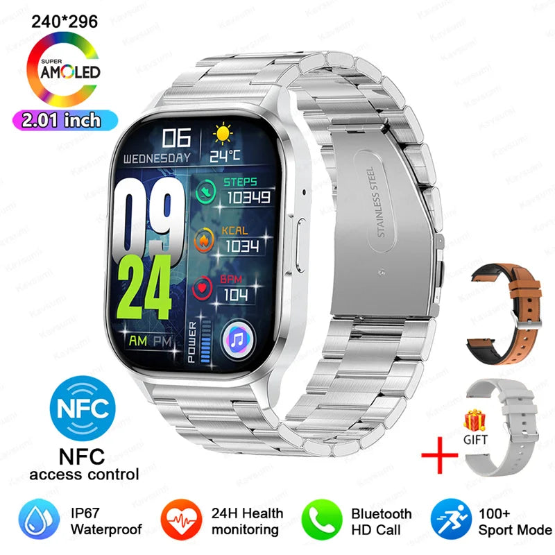 Ultra Thin Smart Watch Man Women Screen Always Display Time Sports Bracelet Bluetooth Call Fashion Smartwatch Health Custom dial