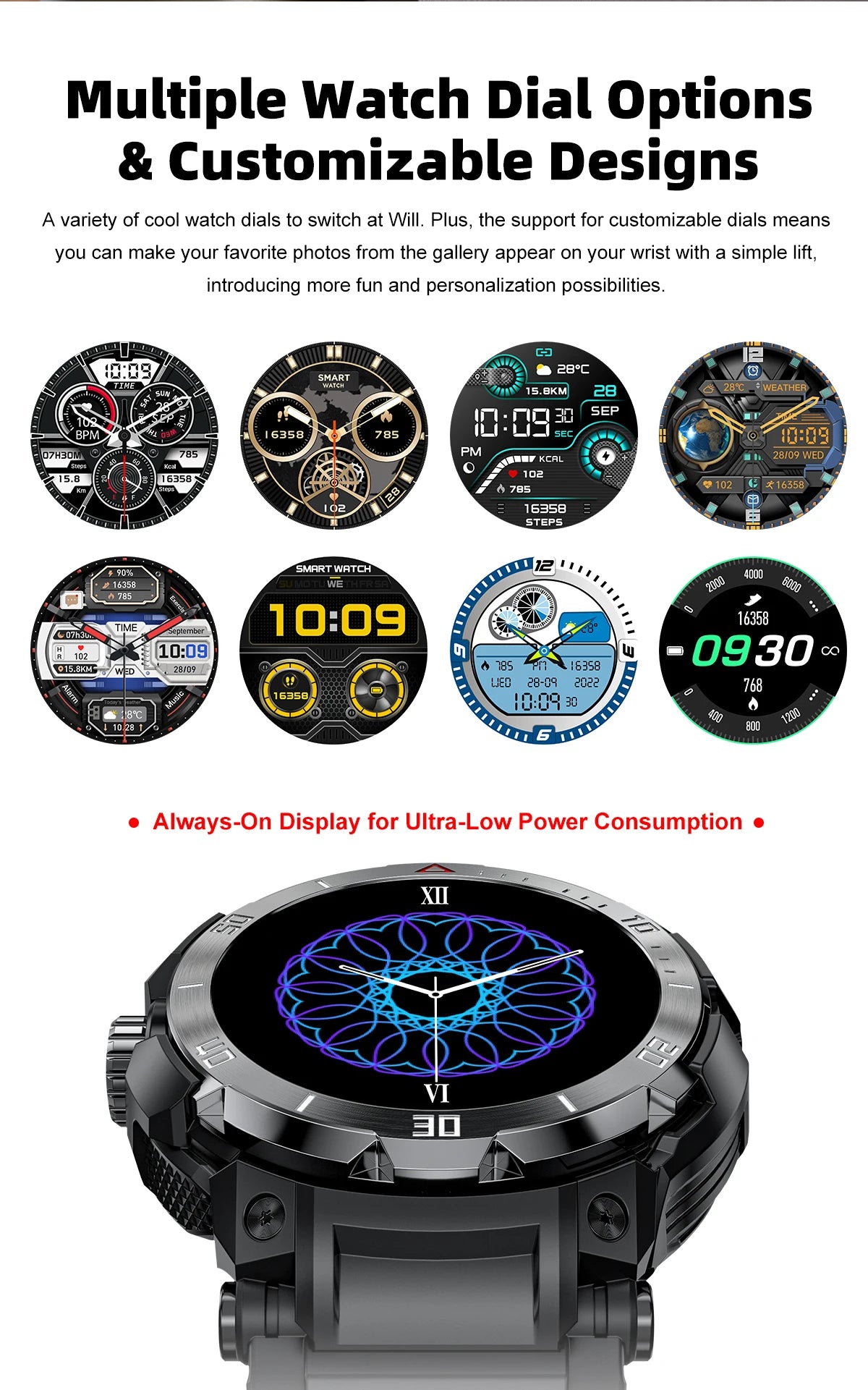 New 3 in 1 Smart Watch for Men With TWS Headset Rugged Military Bluetooth Call Fitness Tracker IP67 Waterproof for Android iOS