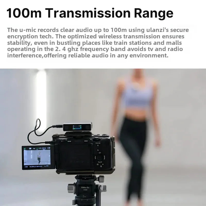 Ulanzi U-Mic 2.4G Stereo Wireless Lavalier Microphone Kit