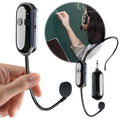 2.4G Wireless Handheld Headset Mic System Long Range Voice Amplifier for Stage Speakers 2-in-1 Microphone for Teaching And Speakers
