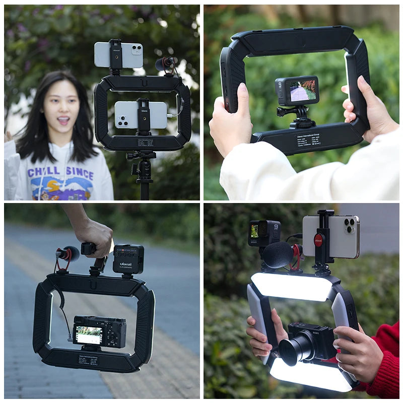 Ulanzi U200 2-in-1 Smartphone Video Rig LED Ring Light