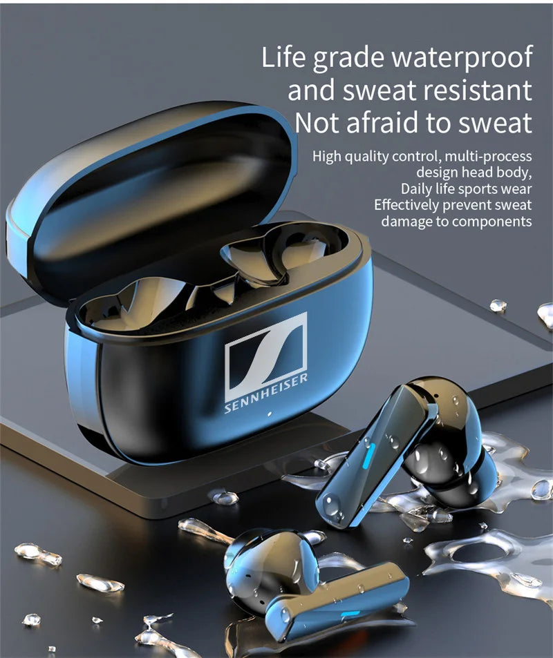 SENNHEISER Wireless Bluetooth Earphones TWS In-ear Earbuds Fitness Headphones Music Headset Motion Earphone Waterproof Earplugs