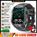 2.01-HD AMOLED GPS Smart Watch 3ATM Waterproof Built-in Dual-band GNSS Altitude Compass Military Sport Smartwatch Men 2025 New