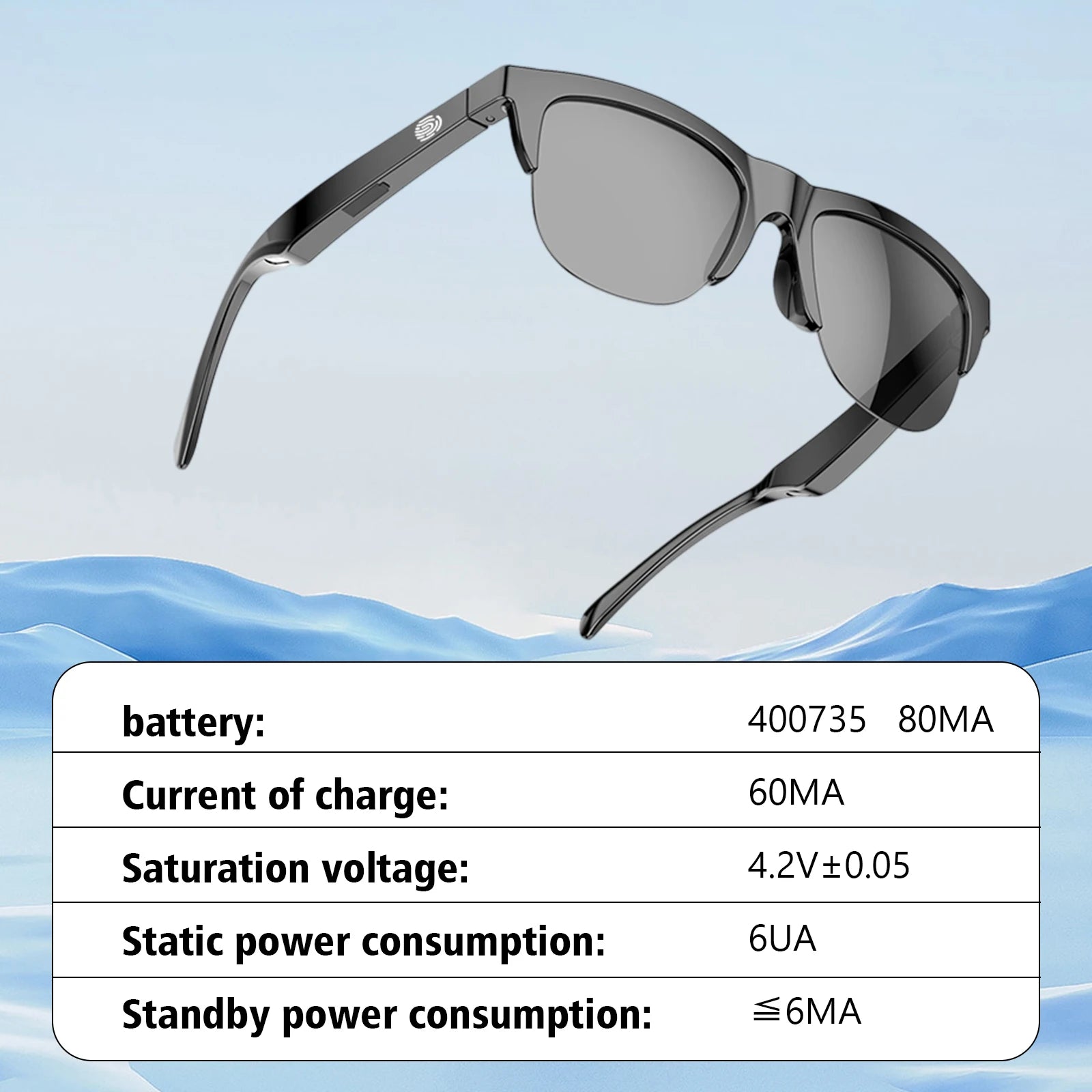 2025 Smart Glasses – Wireless Calls, Music Playback, Voice Assistant & Blue Light Blocking (Unisex)