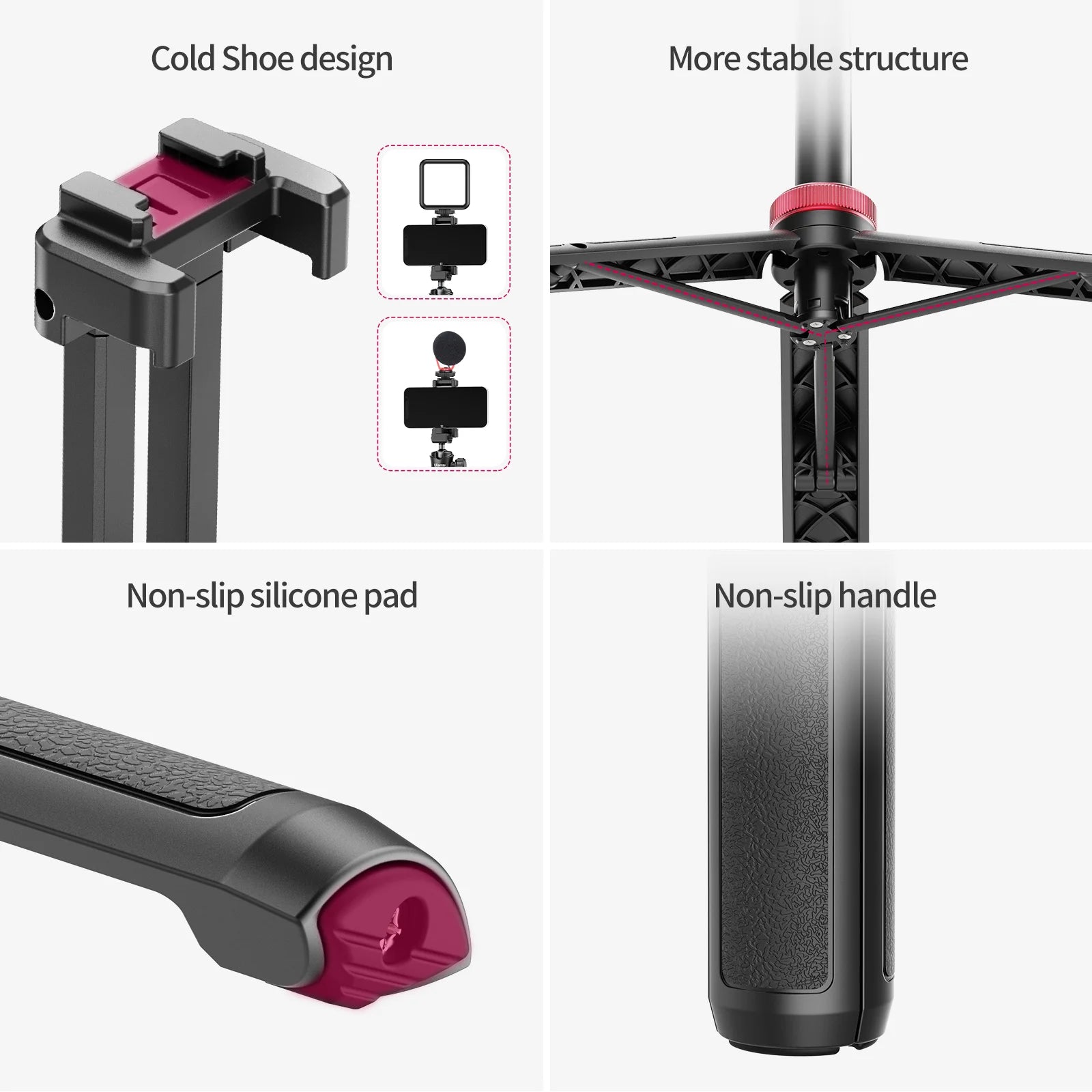 Ulanzi MT-44 2-in-1 Selfie Stick & Mini Tripod