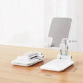 Folding Phone Holder Tablet Lazy Bracket Height Adjustable Desktop Live Streaming Stand for iPhone 12-16 Pro Max Samsung Xiaomi