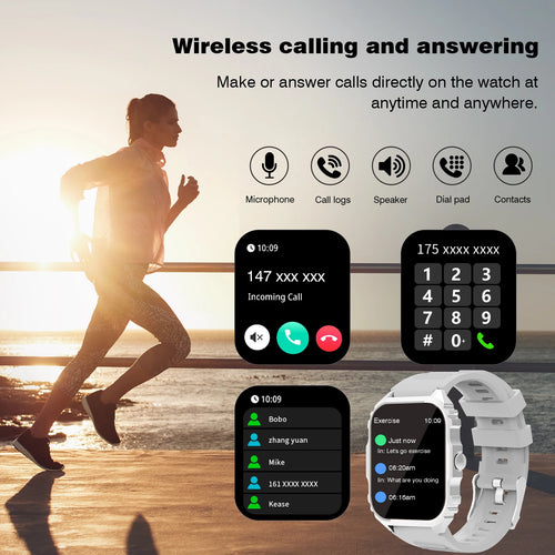 2025 Smart Watch, Answer, Make, Call, Message Preview, Sport Modes, DIY, Dial, Weather Forecast, compatible with Android and iOS