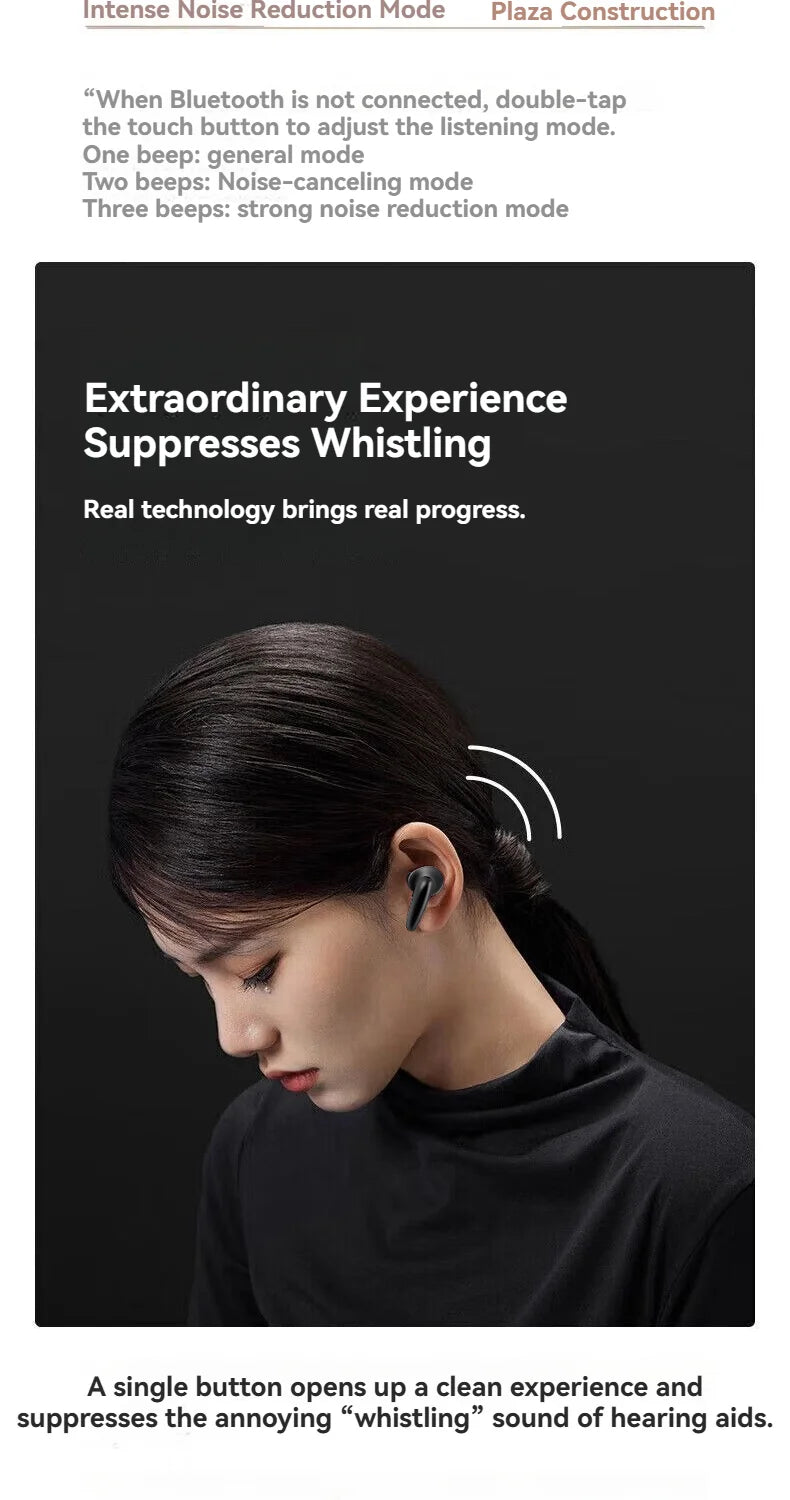 ITE Hearing Aids Rechargeable,Bluetooth Hearing Aids for Seniors with Smart App Enabled Call iOS/Android,Authentic Sound Quality