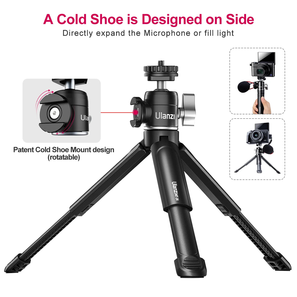 Ulanzi MT-14 Mini Tripod & Ball Head