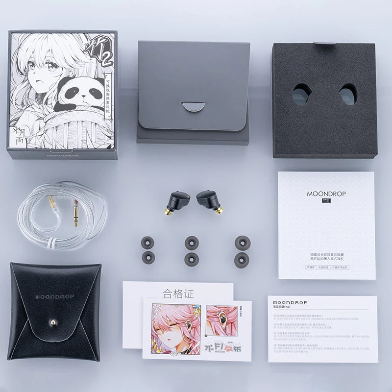 MOONDROP CHU II High Performance Dynamic Driver IEMs Earphones Interchangeable Cable in-Ear Hifi Headphone