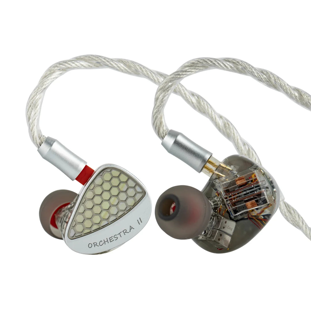 Linsoul Kiwi Ears Orchestra II 10BA Professional In-Ear Monitor with Superlative Tonal Balance Total Noise Isolation Made