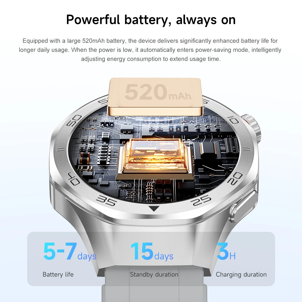 2026 New Luxury GPS Smart Watch Men Compass Altimeter 3ATM Waterproof Health Monitor Bluetooth Call Business Sports Smartwatch