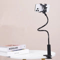 Flexible Gooseneck Phone Holder Lazy Bedside Desktop Clamp Bracket with Long Arm And Handle for Overhead Live Streams