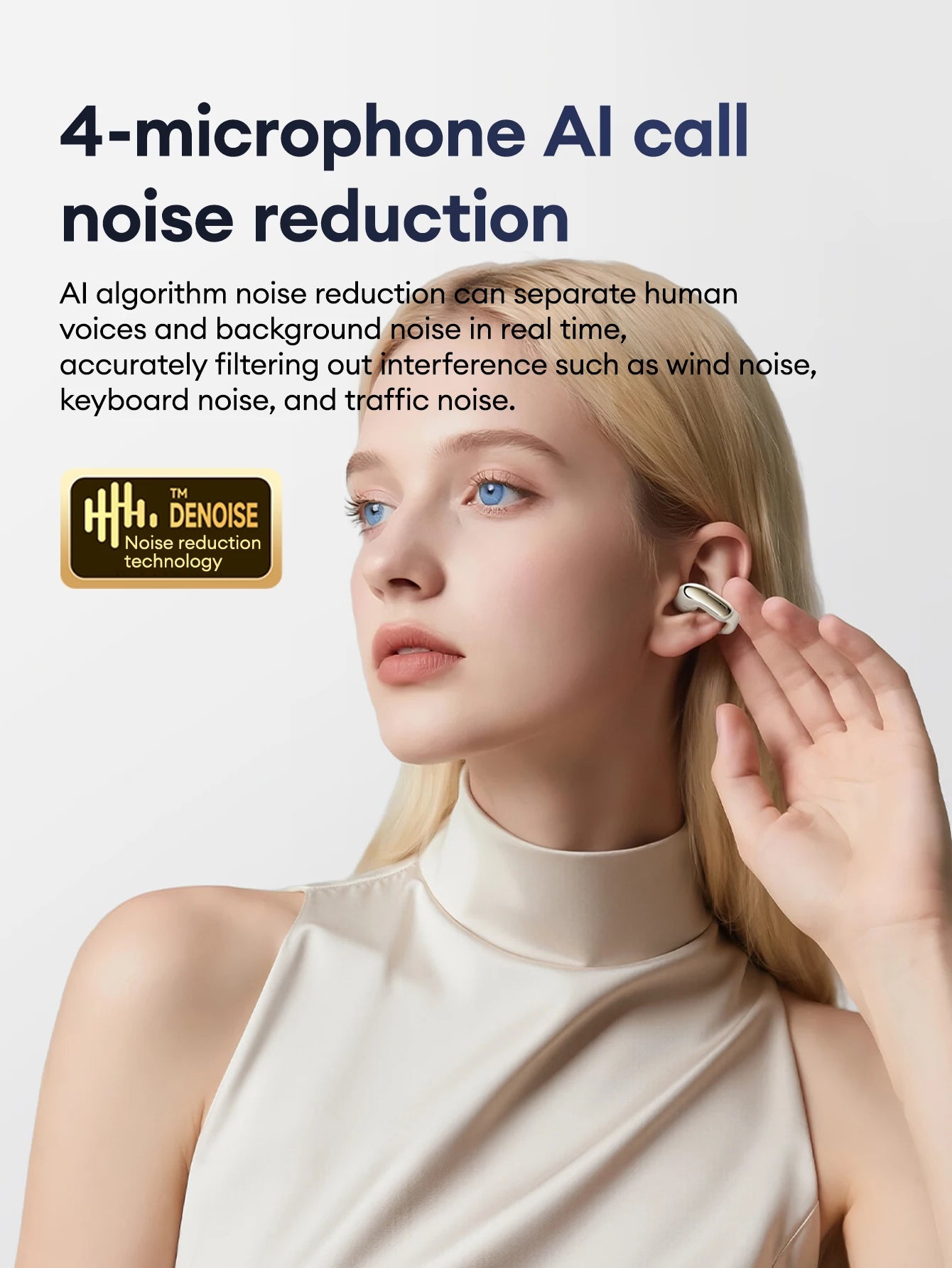 Lenovo LES-108 Bone Conduction TWS Ear Clips Earphones Wireless Bluetooth V6.0 Earbuds Sports Headphones Al Call Noise Reduction