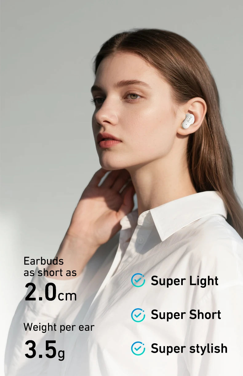 HTC NE51 Bluetooth Earphones TWS Sport Wireless Headphones Long Life with Mic In-Ear Earbuds AI Translator Earbuds