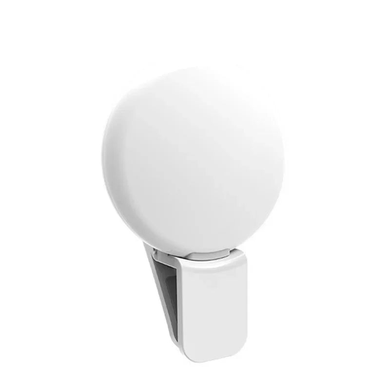 Portable Mini LED Selfie Ring Light for Mobile Phone with Three Stop Dimming Circle Photography Clip Durable Fill Light for All Mobiles