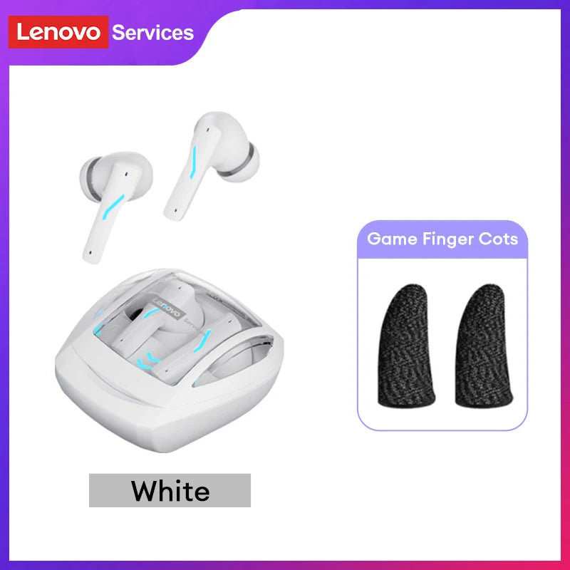 Choice Lenovo GT100 TWS Bluetooth 6.0 Gaming Earbuds Ultra Low Latency Long Endurance Wireless Headphone HD Voice Calls Earphone