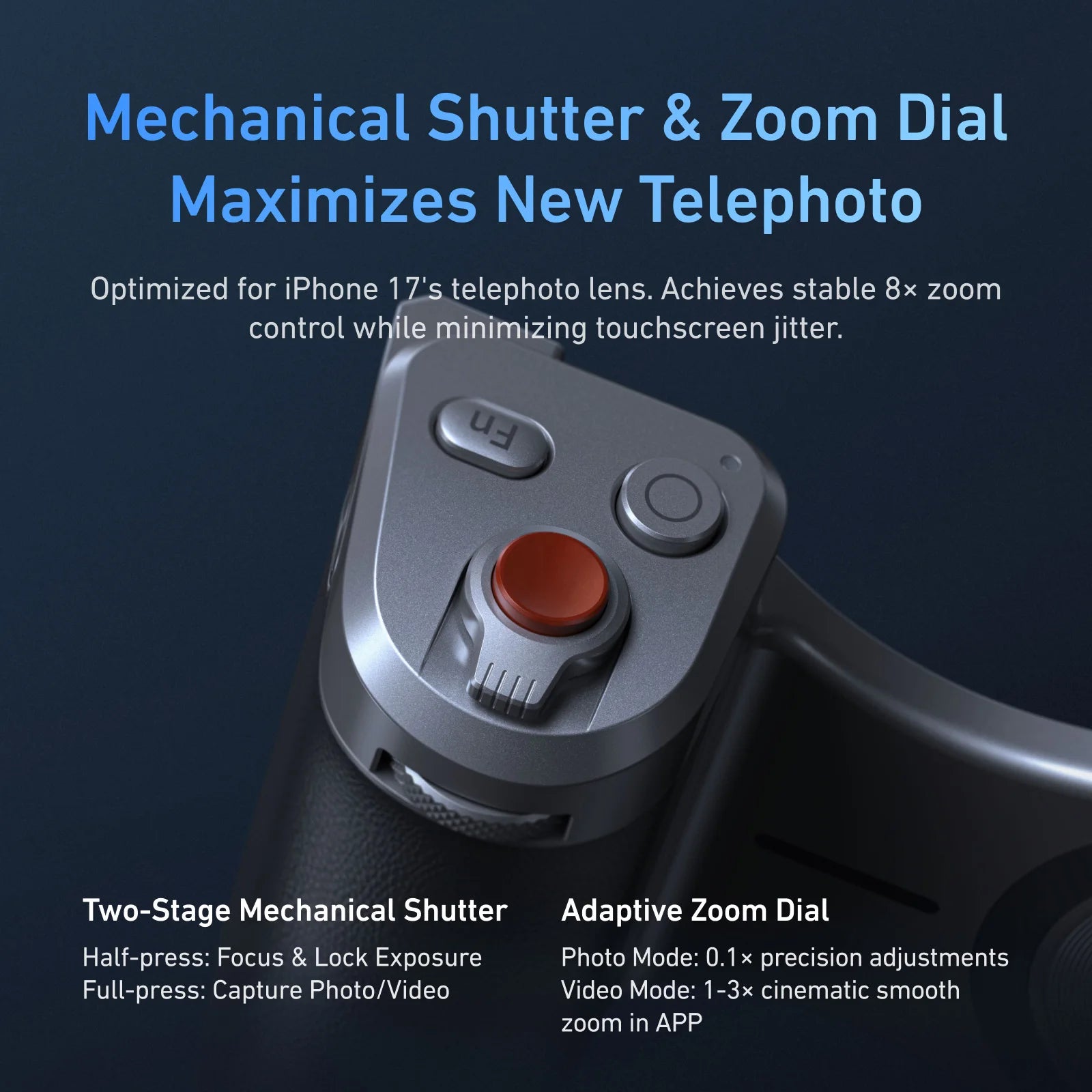 TELESIN Master Grip Set for iPhone 17 pro pro Max - Magnetic Phone Holder with 3200mAh Power Bank & Wireless Charging Hand Grip
