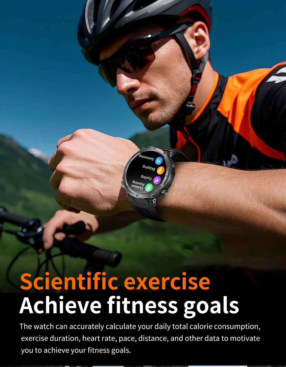 2026 New Military GPS Sports Smart Watch Men Compass 3ATM Waterproof Swim Fitness Tracker AMOLED HD SmartWatches 850Mah Battery