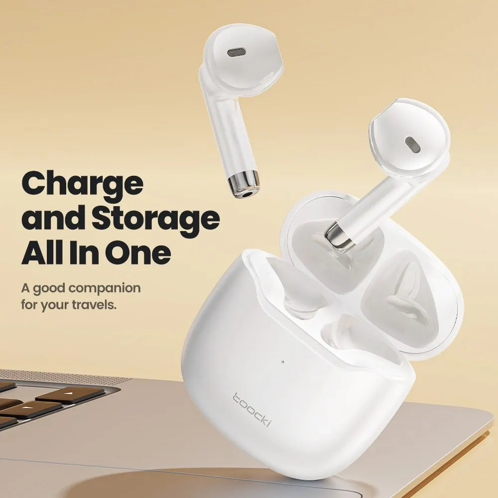 Toocki Wireless Bluetooth Headphones Bluetooth 5.3 TWS Earphones IPX4 Waterproof Mini Earbuds For Xiaomi Huawei Redmi All Phone