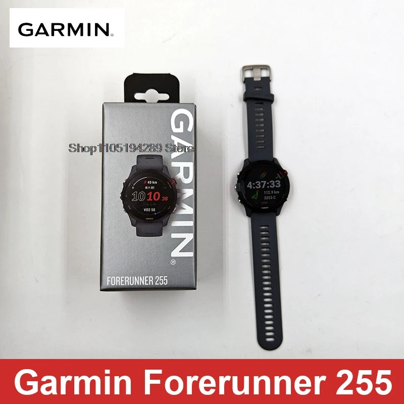 Garmin Forerunner 255 Sports Smartwatch 46mm 1.3'' Color Screen 14 Days Battery Life 4GB RAM NFC Bluetooth Wifi 5ATM Waterproof