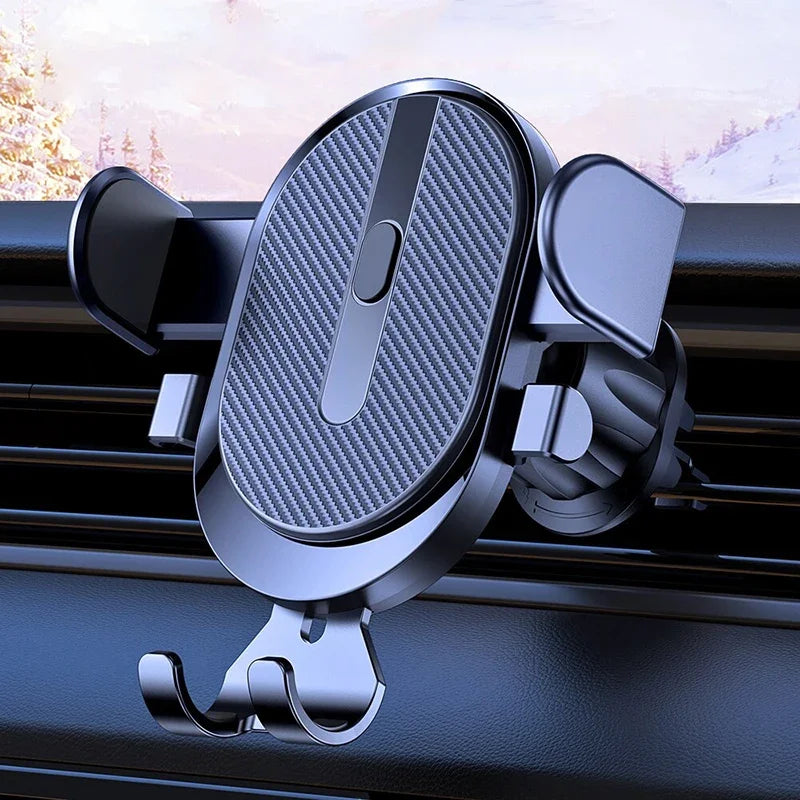Universal Car Gravity Phone Holder Auto Clip Mount Air Vent Mobile Stand for All Phones - Eye-Friendly Plastic Car Bracket