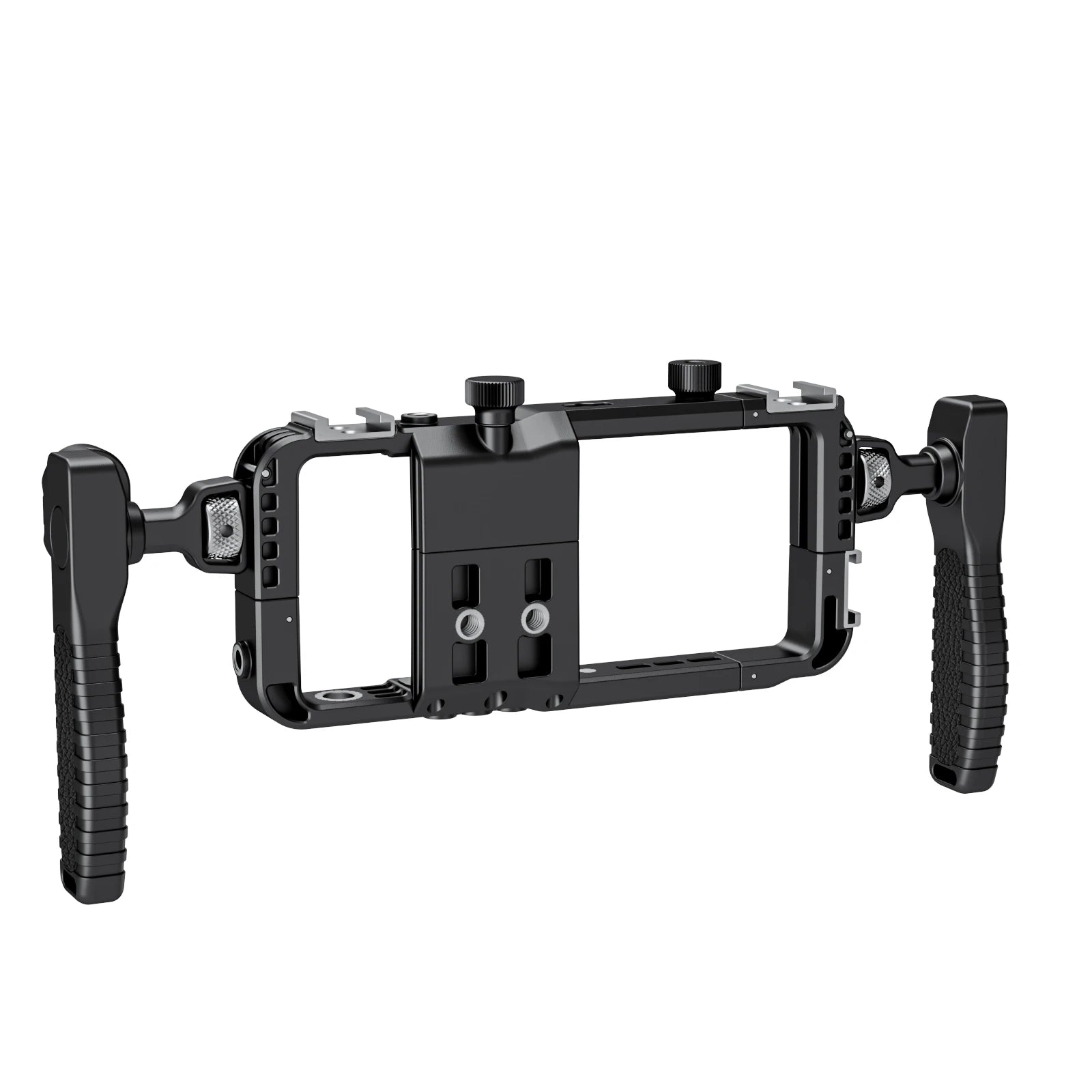 Ultra Light Phone Cage with Bluetooth 3 Cold Shoe Mounts Telescopic 58-85mm Compatible with iPhone Samsung Huawei for Vlog Video
