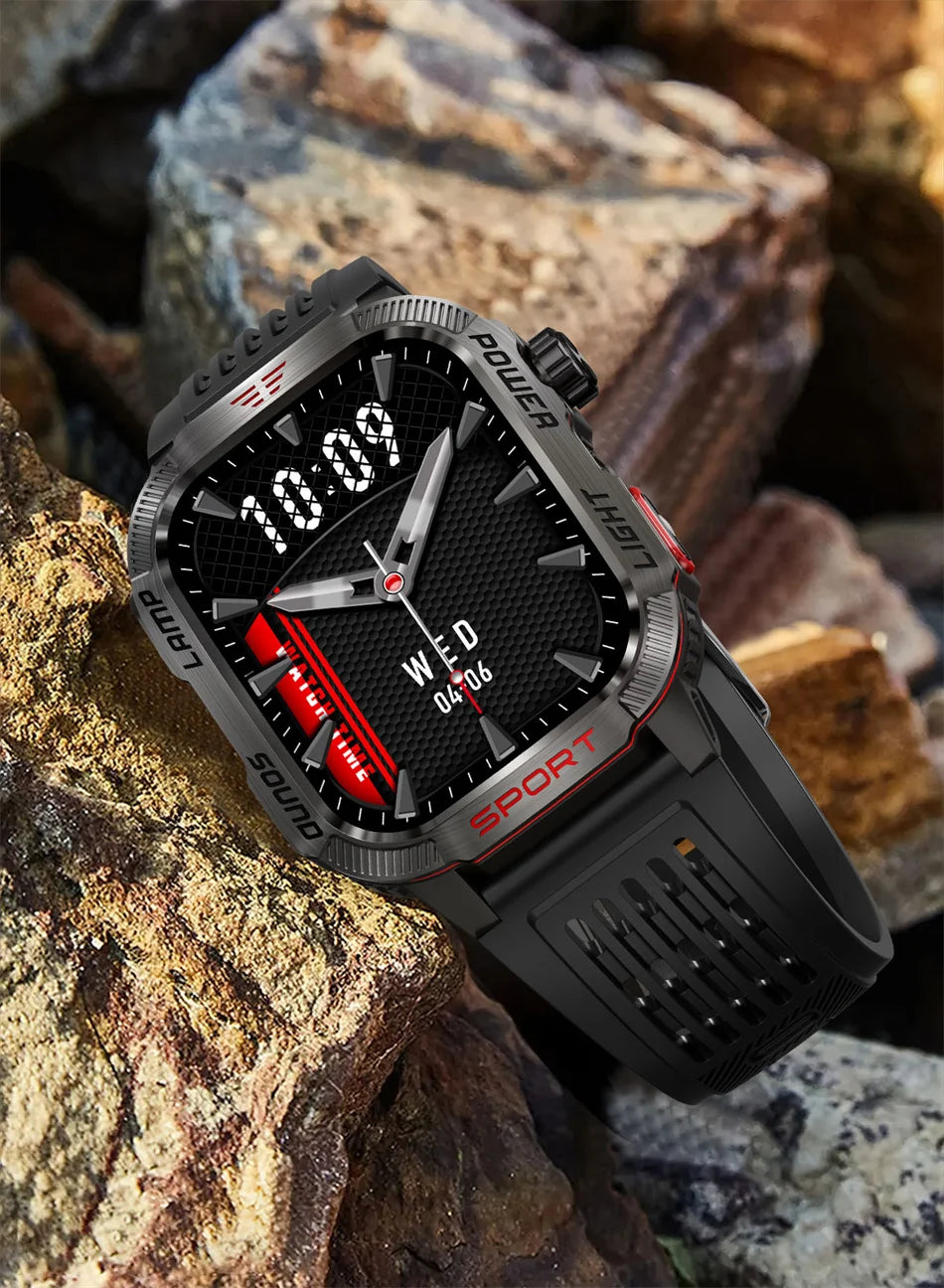 2026 Military Smart Watch with GPS Compass Waterproof Bluetooth Call Functionality And GPS Sport Tracker for Outdoor Activities