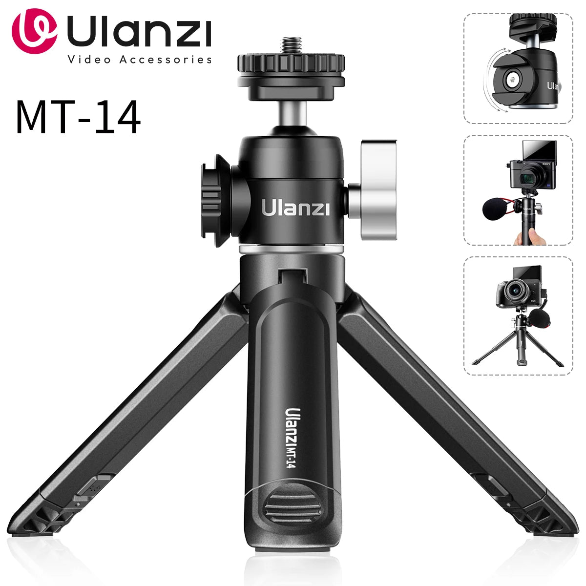 Ulanzi MT-14 Mini Tripod & Ball Head