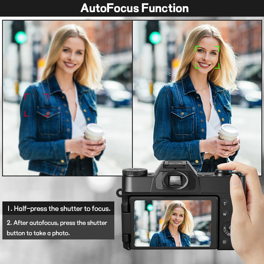 Gavonde 4K 56MP Digital Camera