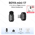 BOYA BOYA mini Wireless Lavalier Microphone for iPhone 15/16 Android USB-C Devices Noise Reduction for Video Recording Streaming