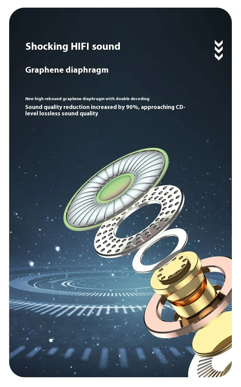 Lenovo T75 Original Bluetooth 5.3 Wireless Headphones Bone Conduction Sports Earphones HiFi Sound Quality For Phone Android