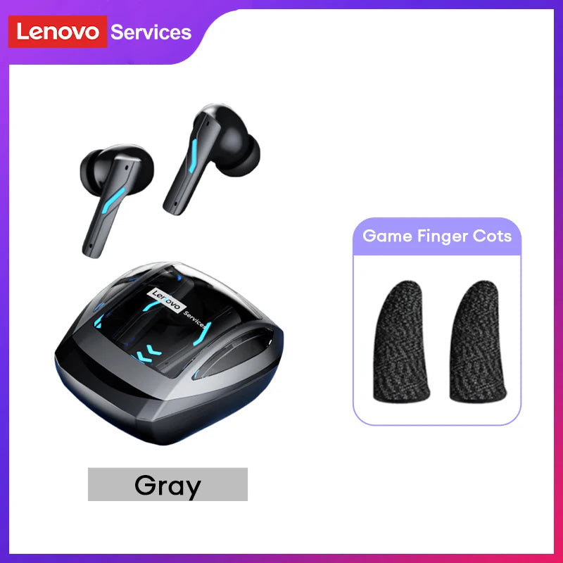 Choice Lenovo GT100 TWS Bluetooth 6.0 Gaming Earbuds Ultra Low Latency Long Endurance Wireless Headphone HD Voice Calls Earphone