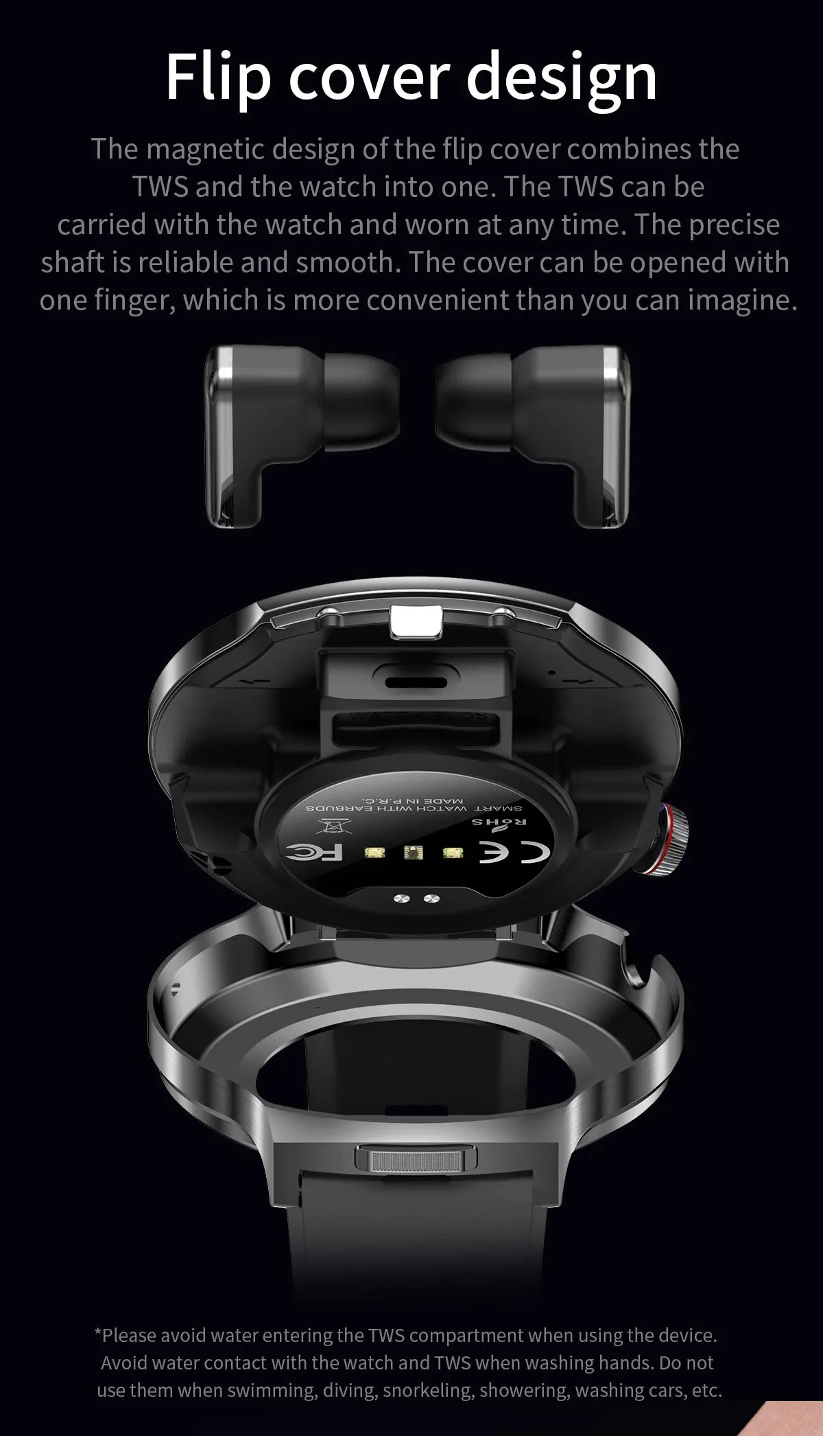 2026 T-REX3 New 2 in 1 Smartwatch With Earbuds Smartwatch TWS Bluetooth Earphone Heart Rate Blood Oxygen Monitor Sports Watch